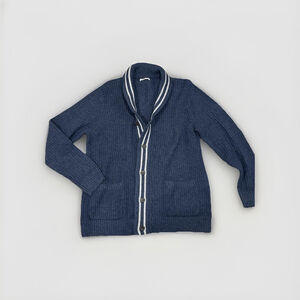 Sonoma Men’s Blue Shawl Collar Knit Cardigan Sweater Button Front size XL